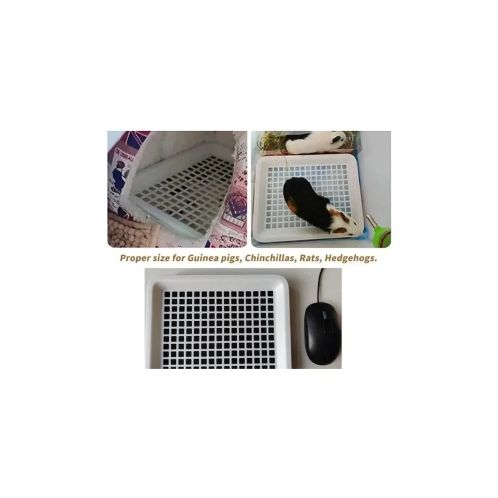 Small Pet Litter Tray Guinea Pig Rabbit Litter Pan For Cage Bed Toilet Small New
